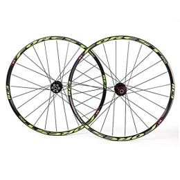 CHICTI Spares CHICTI Mountain Bike Wheelset, 27.5" Double Wall MTB Rim Quick Release V-Brake Hybrid / Hole Disc 7 8 9 10 Speed Outdoor (Color : D, Size : 27.5inch)