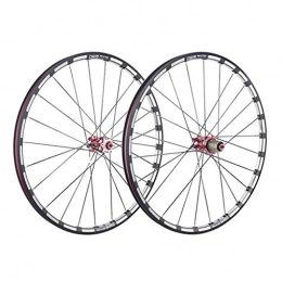 CHICTI Spares CHICTI Mountain Cycling Wheels, 26 Inch CNC Double Wall Rim Disc Brake Sealed Bearings Compatible 8 / 9 / 10 Speed Outdoor (Color : A, Size : 26inch)
