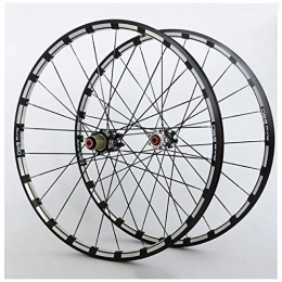 CHICTI Spares CHICTI Mountain Cycling Wheels, 26 Inch CNC Double Wall Rim Disc Brake Sealed Bearings Compatible 8 / 9 / 10 Speed Outdoor (Color : B, Size : 27.5inch)