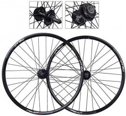 CHP Spares CHP 20 / 26 inch wheel bicycle rear wheel double-walled aluminum alloy mountain bike wheelset disc brake quick release bicycle rim 7 8 9 speed cassette (Color : 26in)
