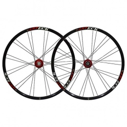 CHP Spares CHP Bicycle Wheel 26" Bike Wheel Set MTB Double Wall Alloy Rim Tires 1.5-2.1" Disc Brake 7-11 Speed Sealed Bearings Hub Quick Release 4 Colors (Color : White-B)