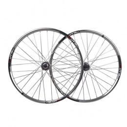 CHP Spares CHP Bicycle Wheelset For 26" MTB Front Rear Wheels Double Wall Alloy Rim Quick Release Disc Brake 32 Hole 8 9 10 Speed Silver (Color : -)