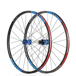 CHP Spares CHP Mountain Bike Front Wheel Rear Wheel, 26" / 27.5" Bicycle Wheelset Alloy Type Disc Brake MTB Rim Quick Release 24Loch Shimano Or Sram 8 9 10 11 Speed (Color : Blue, Size : 27.5in)