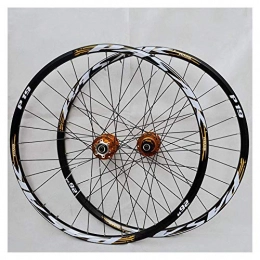 CHP Mountain Bike Wheel CHP Mountain Bike Wheelset, 29 / 26 / 27.5 Inch Bicycle Wheel (Front + Rear) Double Walled Aluminum Alloy MTB Rim Fast Release Disc Brake 32H 7-11 Speed Cassette (Color : B, Size : 27.5in)