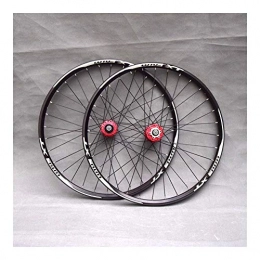 CHP Mountain Bike Wheel CHP MTB Bicycle Wheelset 26 27.5 29 In Mountain Bike Wheel Double Layer Alloy Rim Sealed Bearing 7-11 Speed Cassette Hub Disc Brake 1100g QR 24H (Color : Red, Size : 27.5inch)