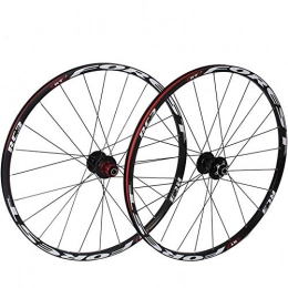 CHP Spares CHP MTB Bicycle Wheelset, 26 / 27.5In Double Walled Aluminum Alloy Mountain Bike Wheels V-Brake Disc Rim Brake Sealed Bearings 8 / 9 / 10 Speed Cassette (Color : 27.5in)