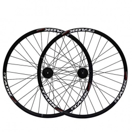 CHP Spares CHP MTB Wheel 26 Inch Bike Wheel Set Double Wall Alloy Rim Disc Brake 7-11 Speed Sealed Hub Quick Release Tires 1.75-2.1" 32H (Color : Wheel set)