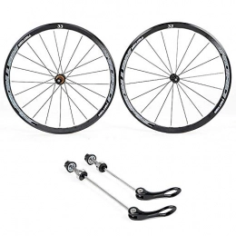 CHUDAN Spares CHUDAN Cycling Wheels 700C, Rear Wheel And Front Wheel Double Walled Aluminum Alloy Bicycle Wheels BMX Road Bicycle Wheelset Fast Release 8 9 10 11 Speed, A