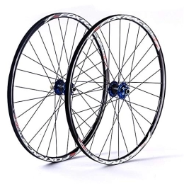 CHUDAN Spares CHUDAN Mountain Bicycle Wheelset, 26In Aluminum Alloy MTB Cycling Wheels Double Wall Rims Disc Brake Sealed Bearings Fast Release 24H 7 / 8 / 9 / 10 / 11 Speed, 27.5in