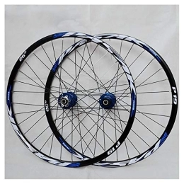 CHUDAN Spares CHUDAN Mountain Bike Wheelset, 29 / 26 / 27.5 Inch Bicycle Wheel (Front + Rear) Double Walled Aluminum Alloy MTB Rim Fast Release Disc Brake 32H 7-11 Speed Cassette, A, 29in
