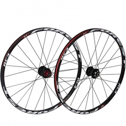 CHUDAN Spares CHUDAN MTB Bicycle Wheelset, 26 / 27.5In Double Walled Aluminum Alloy Mountain Bike Wheels V-Brake Disc Rim Brake Sealed Bearings 8 / 9 / 10 Speed Cassette, 27.5in