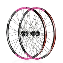 CHUDAN Spares CHUDAN MTB Cycling Wheels, 26" / 27.5" Bike Wheelset Disc Brake Fast Release Mountain Bike Wheelset Aluminum Alloy Rims 32H for Shimano Or Sram 8 9 10 11 Speed, 27.5in