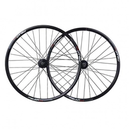 CNCBT Mountain Bike Wheel CNCBT Mountain Bike Wheelset, 26 Inch Bicycle Wheel (Front + Rear) 32-Hole Bicycle Wheel Aluminum Alloy Wheel with Original Quick Release And Tire Pads, Black