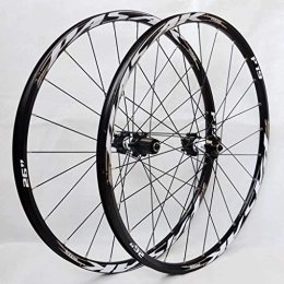 LHHL Spares Components MTB 26 27.5 Inch Mountain Bike Wheel Disc Brake Bicycle Wheelset Double Layer Alloy Rim 7-11speed Cassette Hub Sealed Bearing QR (Color : Brown hub, Size : 27.5inch)