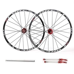 LHHL Mountain Bike Wheel Components Wheel Mountain Bike for 26" 27.5" Double Wall Rim Set, Disc Rim Brake 7 8 9 10 11speed Sealed Bearings Hub (Color : White, Size : 27.5inch)