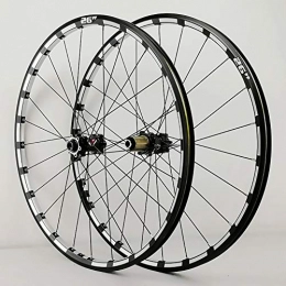 Coool Spares Coool 26 Inches 24H Barrel Axis Bicycle Wheel Set with QR for 7 / 8 / 9 / 10 / 11 / 12 Speed Disc Brake Mountain Bike