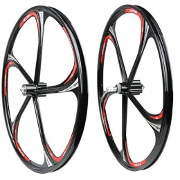 Coool Spares Coool 26 Inches Magnesium Alloy Integrated Black Wheel Set Mountain Bike Rotary Wheel 100mm Front Wheel 135mm Rear Wheel