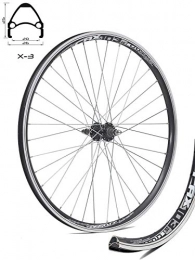 Crosser Spares Crosser wheel X-3, hub JoyTech central locking, only for disc brakes, for all mountain bikes and cross-country bikes, silver spokes, grey, 26 inches