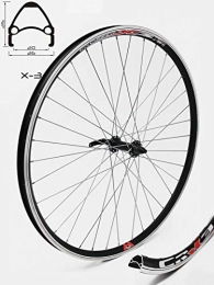 Crosser Spares Crosser wheel X-3, hub JoyTech central locking, only for disc brakes, for all mountain bikes and cross-country bikes, silver spokes, grey, 28
