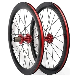 CTRIS Spares CTRIS Bicycle Wheelset 20 Inch 451 Mountain Bike Wheels Bicycle Wheelset Disc Brake Quick Release Front 2 Rear 4 Bearing 11 Speed Aluminum Alloy Double-layer Rim