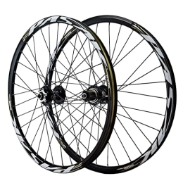 CTRIS Spares CTRIS Bicycle Wheelset 24 Inch Double Wall Aluminum Alloy Bicycle Wheel Mountain Bike Wheelset Front Wheel Rear Wheel Disc Brakes Quick Release 12 Speed
