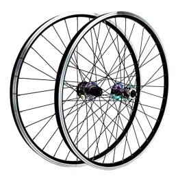 CTRIS Mountain Bike Wheel CTRIS Bicycle Wheelset 26 / 27.5 / 29" Mountain Bike Wheelset, MTB Wheels Quick Release Disc / V Brake 32H Low-Resistant Flat Spokes Bicycle Wheels 7 / 8 / 9 / 10 / 11 / 12 Speed Cassettes (Size : 27.5inch)