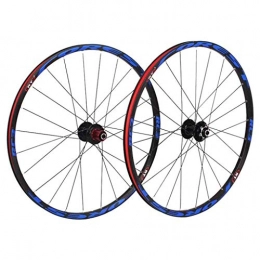 Cuthf Spares Cuthf 26 Inch Bike Wheelset, Double-Walled Aluminum Alloy Bicycle Wheels Disc Brake Mountain Bike Wheel Set Quick Release American Valve 7 / 8 / 9 / 10 Speed