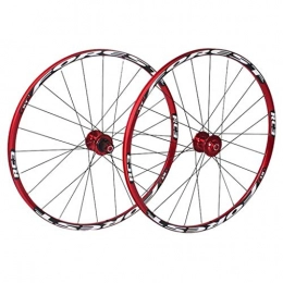 Cuthf Spares Cuthf Bike Wheelset 26 Inch Front Rear Wheelset Double-Walled MTB Rim Fast Release Disc Brake 32Holes 4 Palin 8-11 Speed, D, 26in