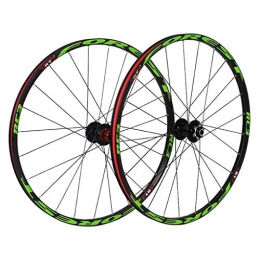 Cuthf Spares Cuthf Mountain Bike Wheelset 26 Inch, Bicycle Wheels Ultralight Double Wall Aluminum Alloy Bicycle Rim Disc Brake Fast Release 32H 8-11 Speed Cassette, B, 26 in