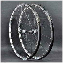 cvhtroe Spares cvhtroe 26 Inch 27.5”29er Mountain Bike Wheels Double Wall Aluminum Alloy 24 Holes Quick Release MTB Rim Wheelset for 7 8 9 10 11 Speed Disc Black