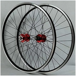 cvhtroe Spares cvhtroe 26 Inch MTB Bicycle Wheelset, Double Wall Aluminum Alloy Disc Brake Rim Hybrid / Mountain V-brake 11speed Wheel