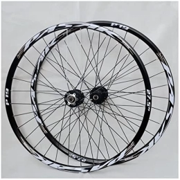 cvhtroe Mountain Bike Wheel cvhtroe Aluminum Alloy MTB Bike Wheelset 26 / 27.5 / 29 Inch, Double Wall Cycling Rim Disc Brake Bicycle Wheel for 7 / 8 / 9 / 10 / 11 Speed