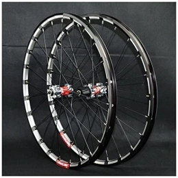 cvhtroe Spares cvhtroe Double Wall Aluminum Alloy Mountain Bike Wheels 26 / 27.5 / 29 Inch, Hybrid / MTB Rim Wheelset 24 Holes for 7 / 8 / 9 / 10 / 11 Speed Disc