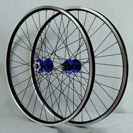 CWYP-MS Spares CWYP-MS MTB Bike Wheelset, 26 Inch Double Wall Aluminum Alloy Disc / V Brake Bearings Hub Hybrid / Mountain Rim 7 / 8 / 9 / 10 / 11 Speed Wheels