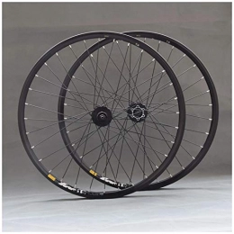 QHY Mountain Bike Wheel Cycling Bike Wheelset 26 / 27.5 / 29 In Mtb Bicycle Rim 32 Spoke Quick Release Wheel Mountain Bike Wheel Disc / Rim Brake 7-11speed Cassette QR Sealed Bearing Hubs (Color : Black, Size : 27.5inch)