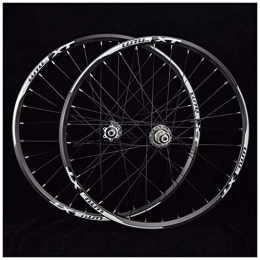 QHY Spares Cycling Mountain Bike Wheelset 26 / 27.5 / 29 Inch Disc Brake Bicycle Wheel Double Wall Alloy Rim MTB QR 7-11Speed 32H Sealed Bearing (Color : B, Size : 27.5")