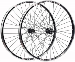 FOXZY Spares Cycling Wheels 26 Inch Mountain Bike Wheels 26 Inch Mountain Bike Wheels Brakes Quick Release Wheels (Color : Schwarz, Size : 26inch)