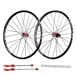 QHY Spares Cycling Wheels for 26 27.5 29 inch Mountain Bike Wheelset, Alloy Double Wall Quick Release Disc Brake 7 8 9 10 11 Speed (Color : A, Size : 27.5inch)