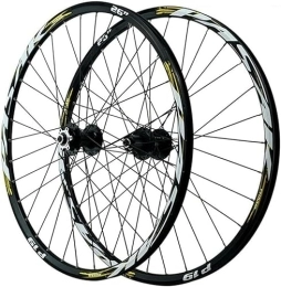 HAENJA Mountain Bike Wheel Cycling Wheels Mountain Bike Wheels 26 27.5 29 Inch Bicycle Wheels Large Hub 6 Claw Wheels 9MM Wheel Set Rims Wheelsets (Color : Gold, Size : 27.5 inch)