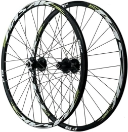 HAENJA Spares Cycling Wheels Mountain Bike Wheels 26 27.5 29 Inch Bicycle Wheels Large Hub 6 Claw Wheels 9MM Wheel Set Rims Wheelsets (Color : Green, Size : 29 inch)