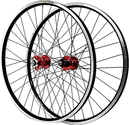 InLiMa Mountain Bike Wheel Cycling Wheels Mountain Bike Wheelset 26'' 27.5'' 29'' Rims V Disc Brake Hubs 32 Holes MTB Bicycle Quick Release Wheelset (Color : Red, Size : 29'')