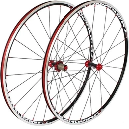Dbtxwd Spares Dbtxwd Road Wheel Set 700c Bicycle, Ultra-Light 120 Ring Road Wheel Carbon Hub, Bicycle Parts Aluminium Alloy Mtb Wheelset Mountain Bike Wheels, Red