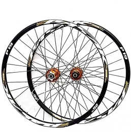 DBXOKK Spares DBXOKK Mountain bike wheelset, 26 / 27.5 / 29 inch bicycle wheel (front + rear) double-walled aluminum alloy rim quick release disc brake 32H 7-11 speed#2, 26in