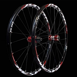 DL Mountain Bike Wheel dl 26 / 27.5 Inch Mountain Bike Wheels with Alloy wheel Disc Brake Hubs 24 holes, Red, 27.5inch