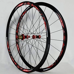 DL Spares DL 30mm matte black aluminum ring Wheelset Rims with disc brake sealed bearing ultra smooth Diameter 693 (mm), Red