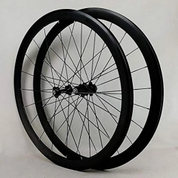 DL Mountain Bike Wheel DL 700C Aluminum alloy Wheelset Rims with disc brake sealed bearing ultra smoothCircle height 40MM Suitable for mountain bikes, Black
