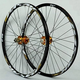 DL Mountain Bike Wheel DL Mountain Bike Wheels Disc brake Wheelset Rims 26" / 27.5" / 29" Bike Wheel, Yellow