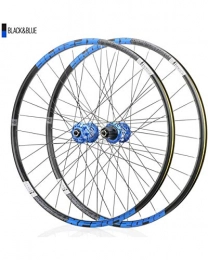WXX Spares Double Wall Bikewheelset, for 26 / 27.5 / 29 Inch Mountain Bike Wheels Disc Brake Quick Release 8 9 10 11 Speed, Blue, 29 inch