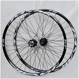 CEmeLi Mountain Bike Wheel Downhill Wheelset 26 / 27.5 / 29 inch Double Wall Aluminum Alloy Bicycle Wheel Rim Hybrid / Mountain for 7 / 8 / 9 / 10 / 11 Speed Rim (Black 26 inch)