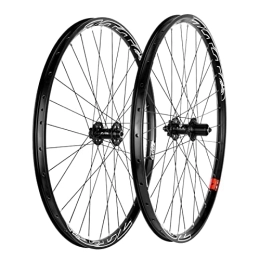 dsfen MTB Wheelset 26/27.5/29 Inch Mountain Bicycle Wide Rim Wheel Set Front & Back Wheels with Hub 6 Pawls